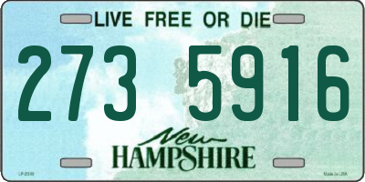 NH license plate 2735916