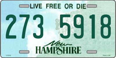 NH license plate 2735918