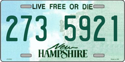 NH license plate 2735921