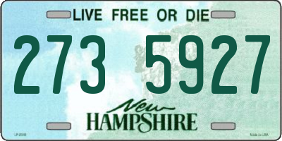 NH license plate 2735927