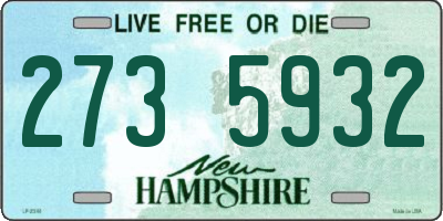 NH license plate 2735932