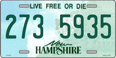 NH license plate 2735935