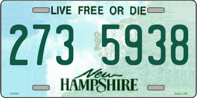 NH license plate 2735938