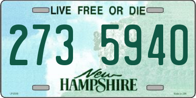 NH license plate 2735940