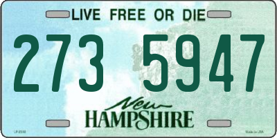 NH license plate 2735947