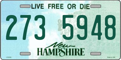 NH license plate 2735948