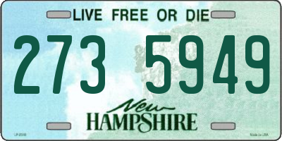 NH license plate 2735949