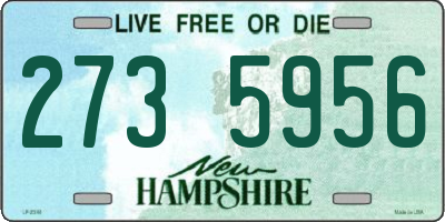 NH license plate 2735956