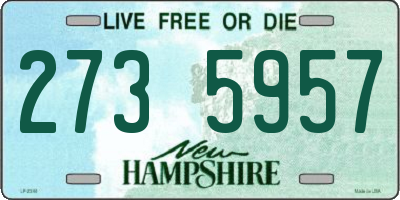 NH license plate 2735957