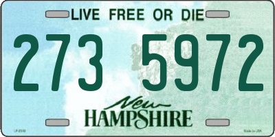 NH license plate 2735972