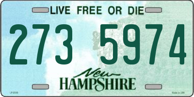 NH license plate 2735974