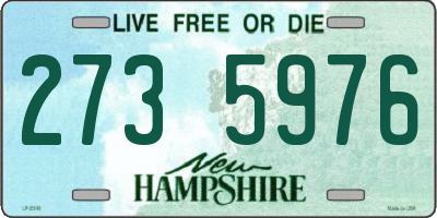 NH license plate 2735976