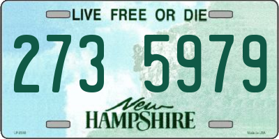 NH license plate 2735979