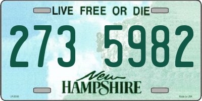 NH license plate 2735982