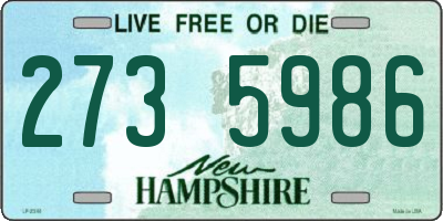 NH license plate 2735986