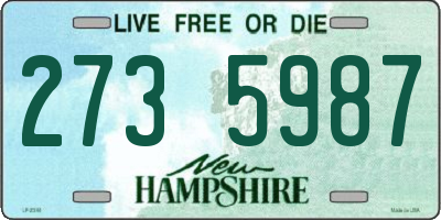 NH license plate 2735987