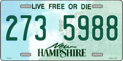 NH license plate 2735988