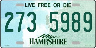NH license plate 2735989