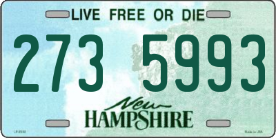 NH license plate 2735993