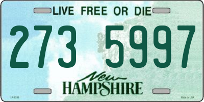 NH license plate 2735997