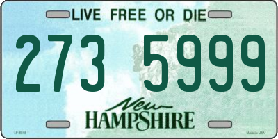 NH license plate 2735999