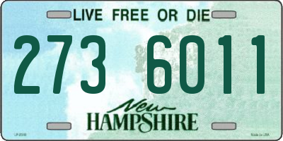 NH license plate 2736011