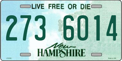 NH license plate 2736014