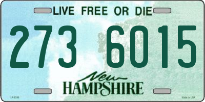 NH license plate 2736015
