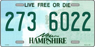 NH license plate 2736022