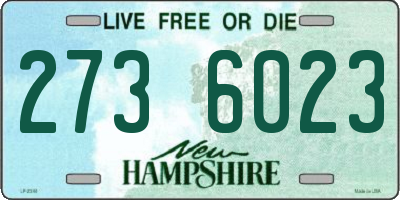 NH license plate 2736023