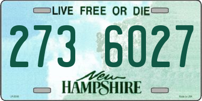 NH license plate 2736027