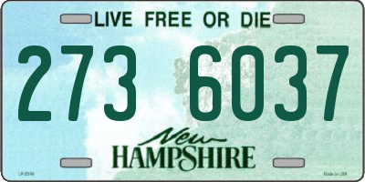 NH license plate 2736037