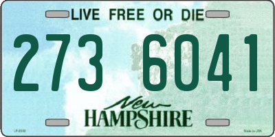 NH license plate 2736041