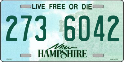NH license plate 2736042
