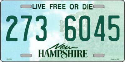 NH license plate 2736045