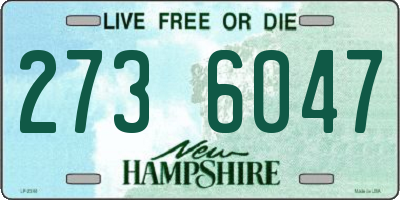 NH license plate 2736047