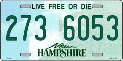 NH license plate 2736053