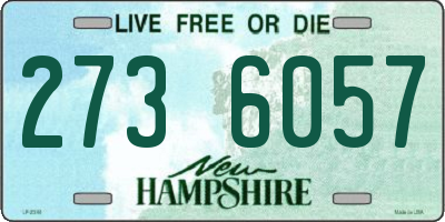NH license plate 2736057