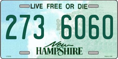 NH license plate 2736060