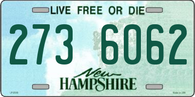 NH license plate 2736062