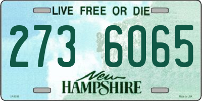 NH license plate 2736065