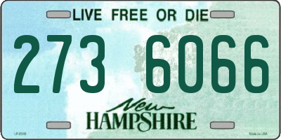 NH license plate 2736066