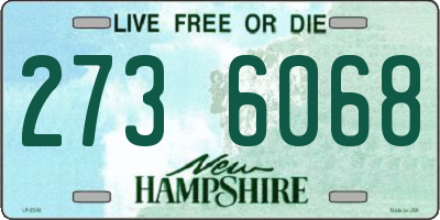 NH license plate 2736068