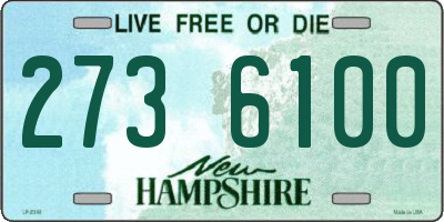 NH license plate 2736100