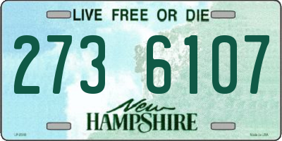 NH license plate 2736107