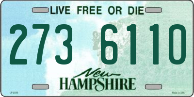 NH license plate 2736110
