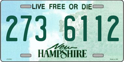 NH license plate 2736112
