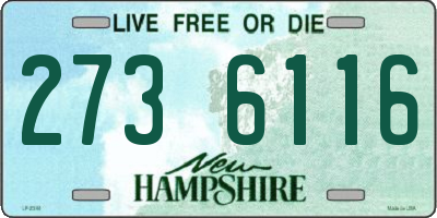 NH license plate 2736116