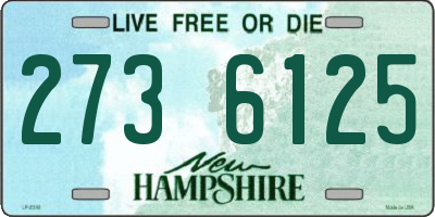 NH license plate 2736125