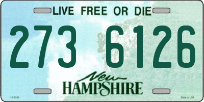 NH license plate 2736126